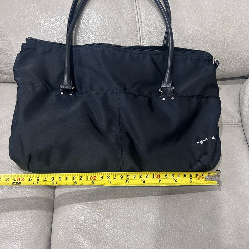 Agnes B. Classic Black Tote Bag